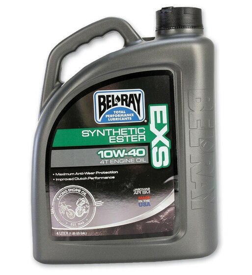 Garrafa 4 litros aceite de motor 100% Sintético Bel-Ray EXS 10W40 Garrafa 4 litros aceite de motor 100% Sintético Bel-Ray EXS 10W40
