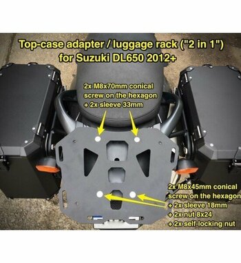 Soporte Top Case Holan para Suzuki V-Strom 650 2012+